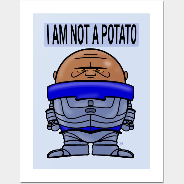 I Am Not a Potato Wall Art by UzzyWorks